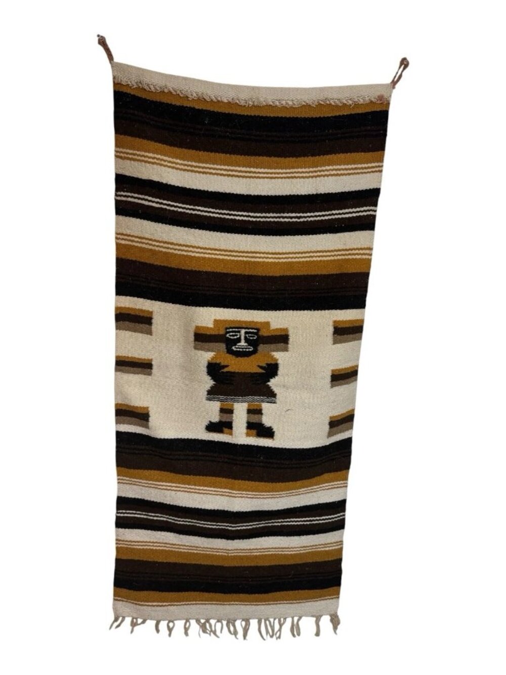 Handwoven Lamb Wool Aztec Tribal Rug Southwestern Navajo Style Decor